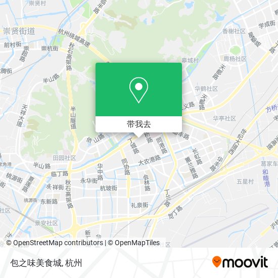 包之味美食城地图