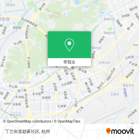 丁兰街道赵家社区地图