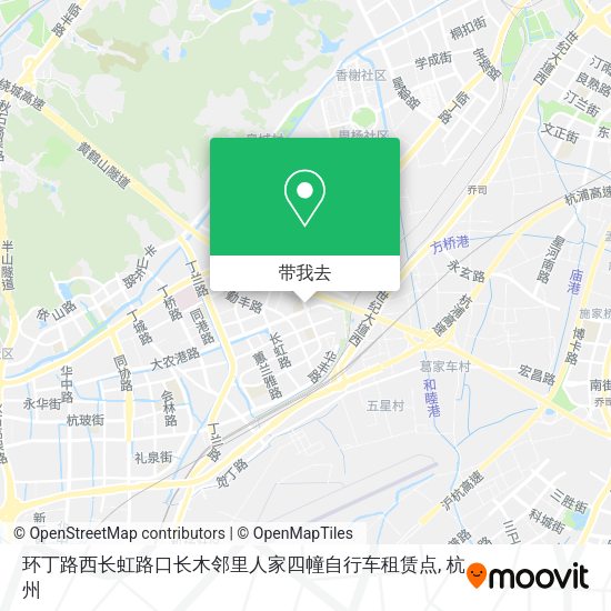 环丁路西长虹路口长木邻里人家四幢自行车租赁点地图