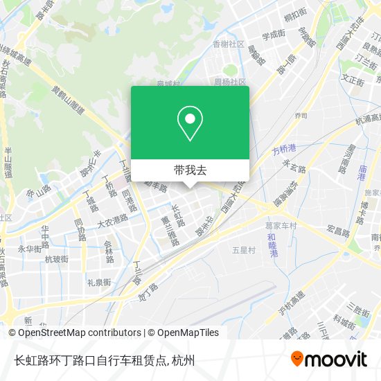 长虹路环丁路口自行车租赁点地图