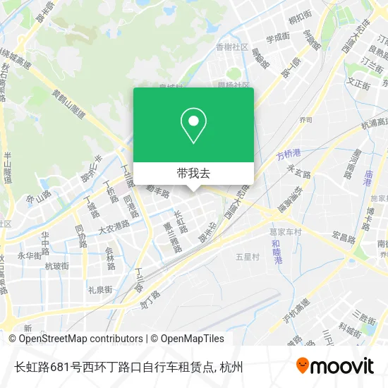 长虹路681号西环丁路口自行车租赁点地图