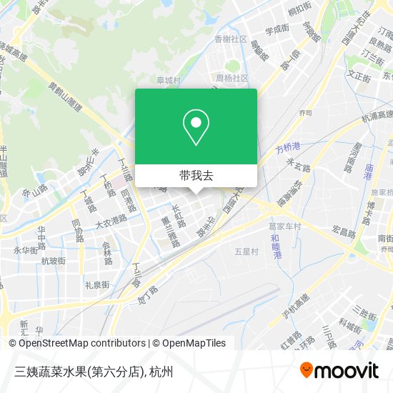 三姨蔬菜水果(第六分店)地图