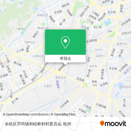 余杭区乔司镇和睦桥村村委员会地图