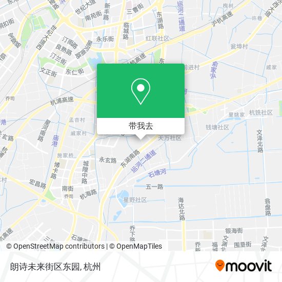朗诗未来街区东园地图