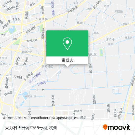 天万村天开河中55号楼地图