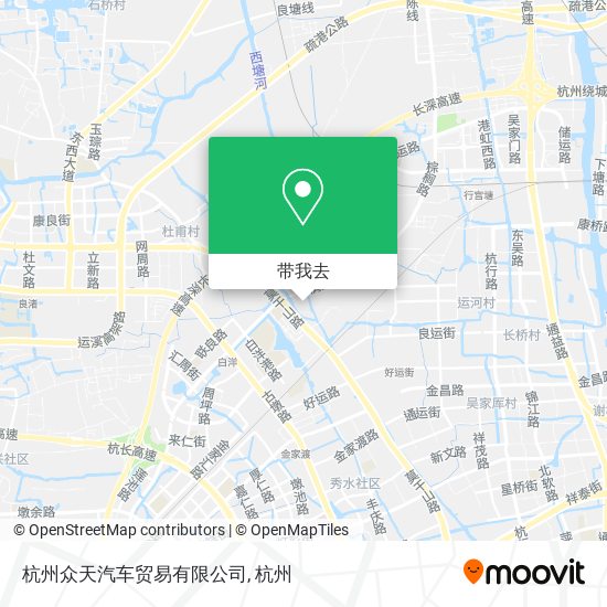 杭州众天汽车贸易有限公司地图