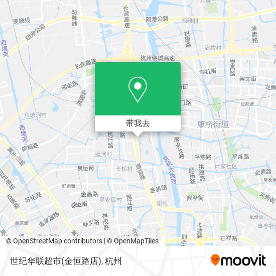 世纪华联超市(金恒路店)地图