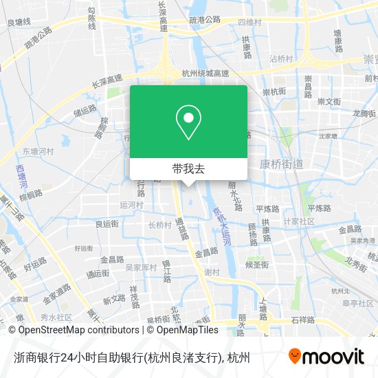 浙商银行24小时自助银行(杭州良渚支行)地图