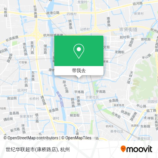 世纪华联超市(康桥路店)地图