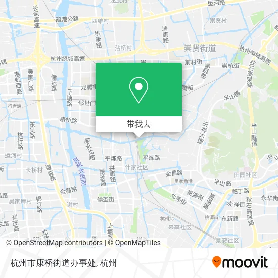 杭州市康桥街道办事处地图