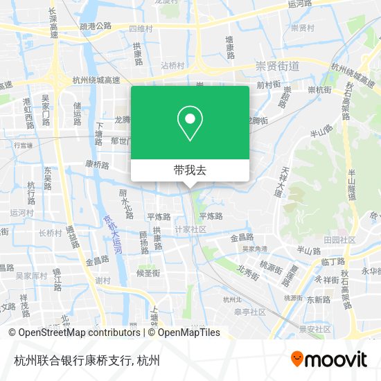 杭州联合银行康桥支行地图