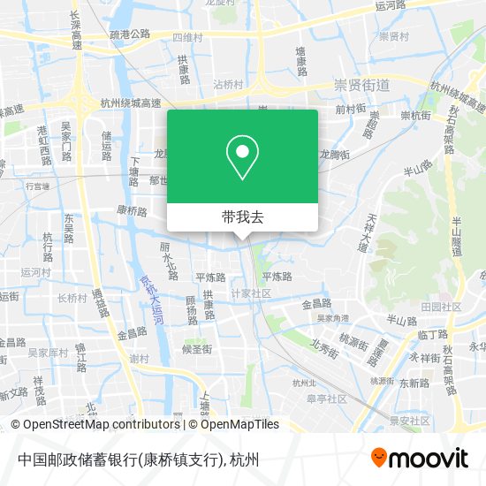 中国邮政储蓄银行(康桥镇支行)地图