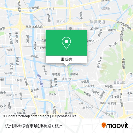 杭州康桥综合市场(康桥路)地图