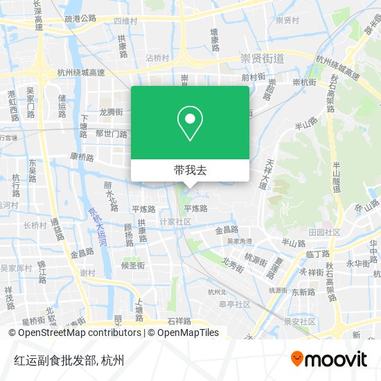 红运副食批发部地图