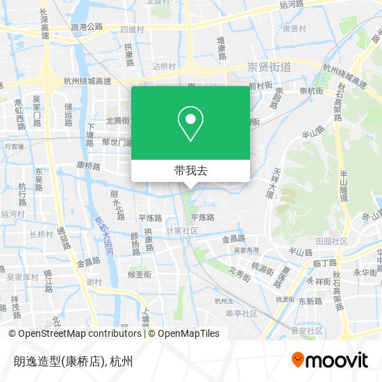 朗逸造型(康桥店)地图