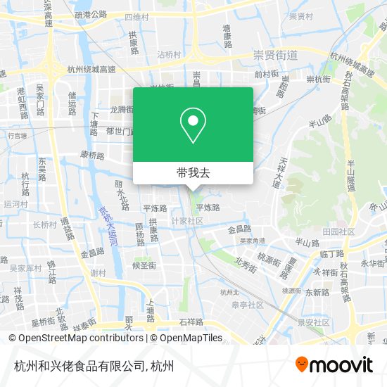 杭州和兴佬食品有限公司地图