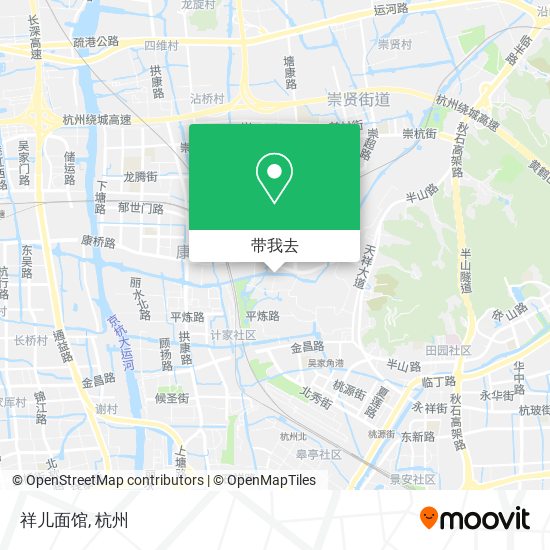 祥儿面馆地图