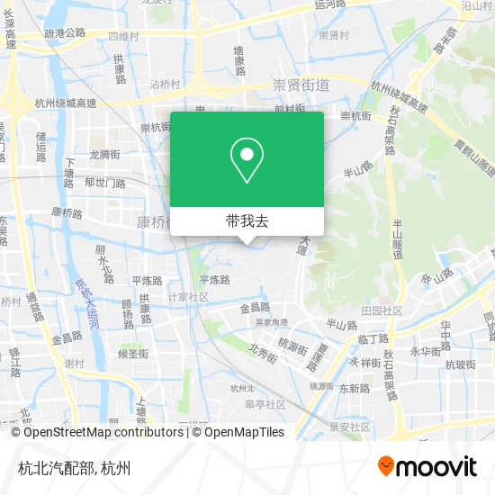 杭北汽配部地图