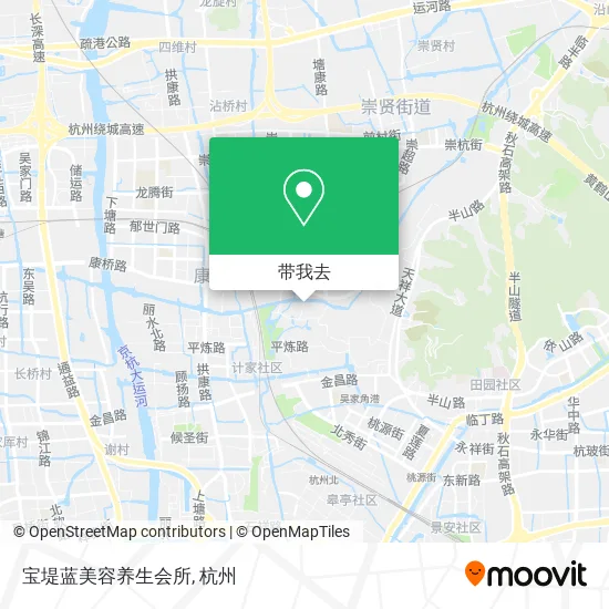宝堤蓝美容养生会所地图