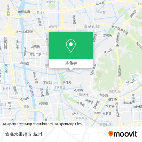 鑫淼水果超市地图