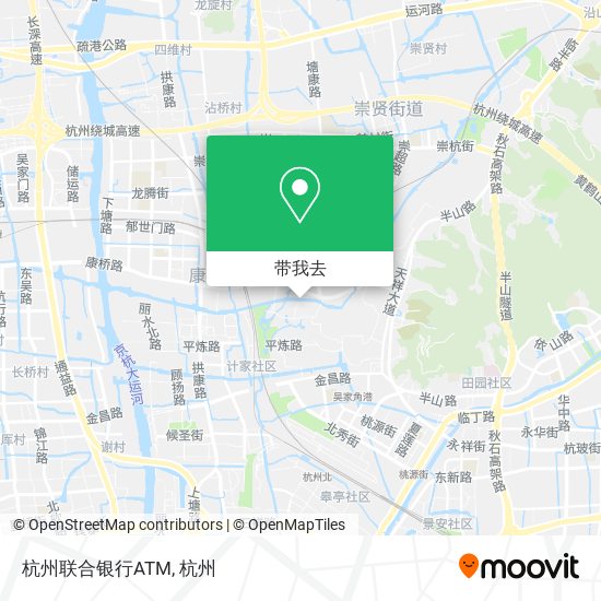 杭州联合银行ATM地图