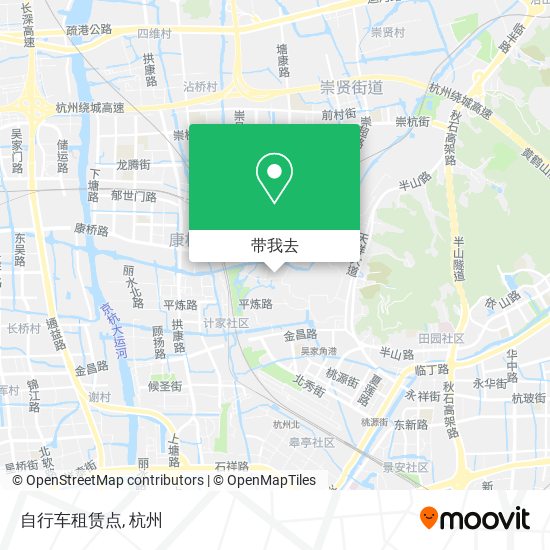 自行车租赁点地图