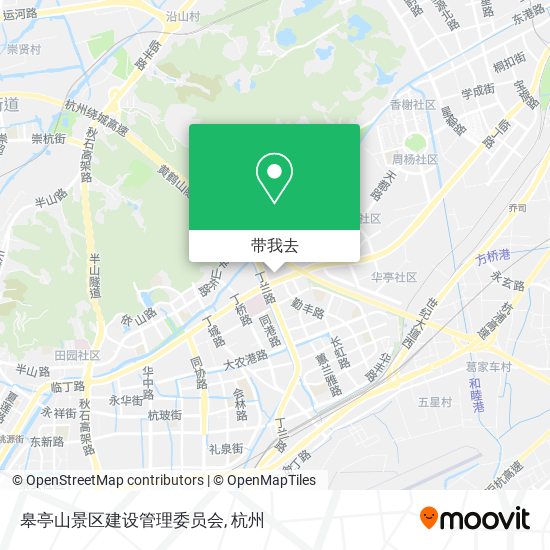 皋亭山景区建设管理委员会地图