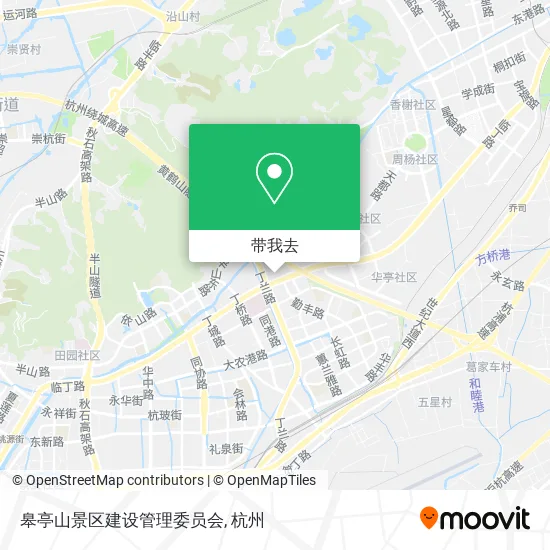 皋亭山景区建设管理委员会地图