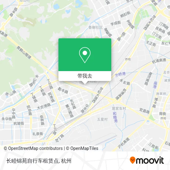 长睦锦苑自行车租赁点地图