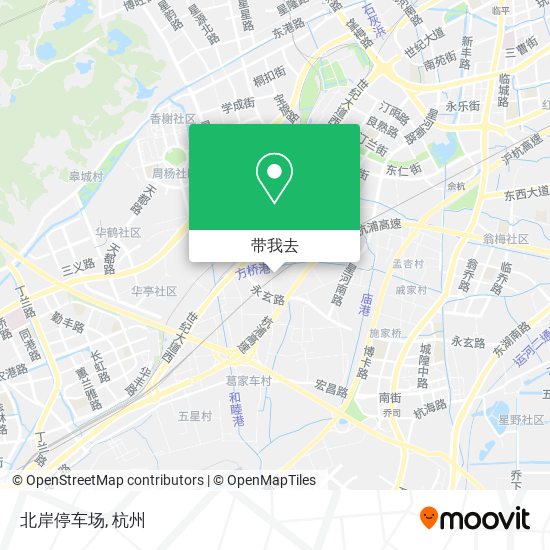 北岸停车场地图
