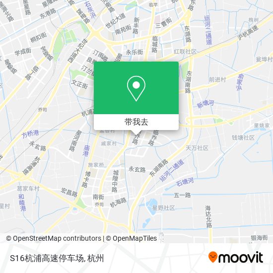 S16杭浦高速停车场地图