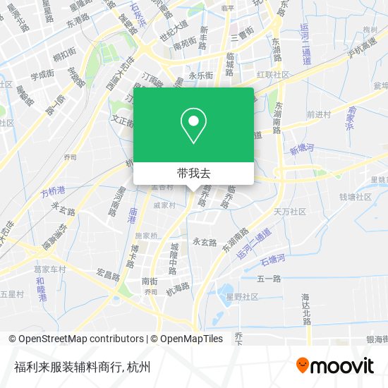 福利来服装辅料商行地图
