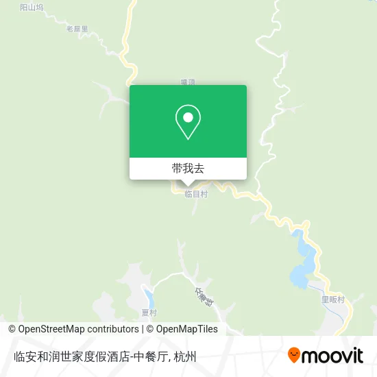 临安和润世家度假酒店-中餐厅地图