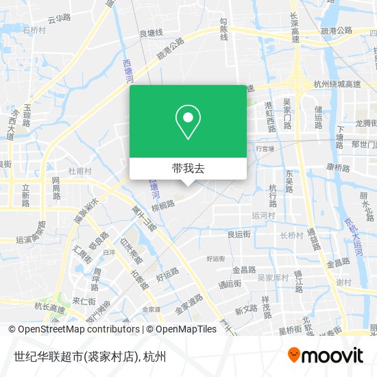 世纪华联超市(裘家村店)地图