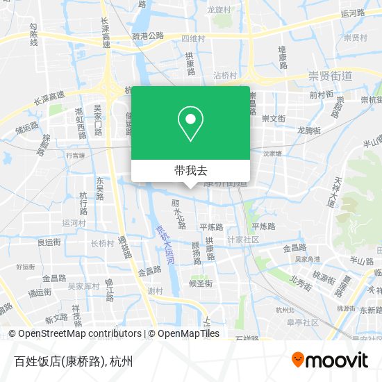 百姓饭店(康桥路)地图