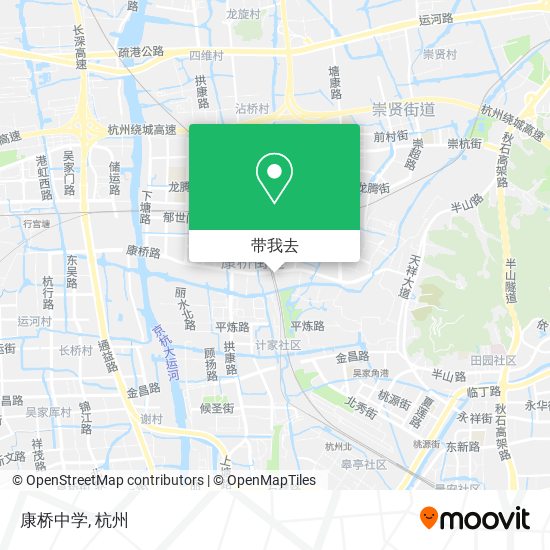 康桥中学地图
