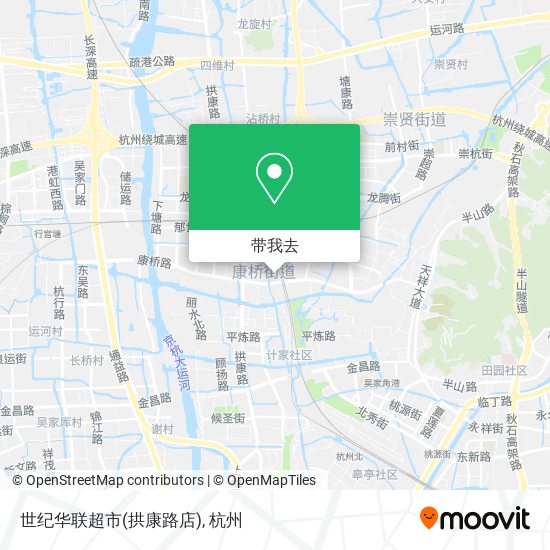 世纪华联超市(拱康路店)地图