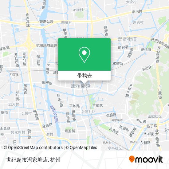 世纪超市冯家塘店地图