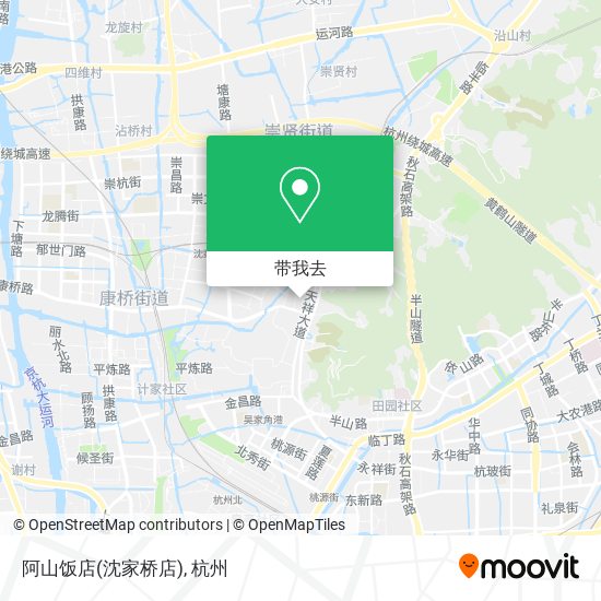 阿山饭店(沈家桥店)地图
