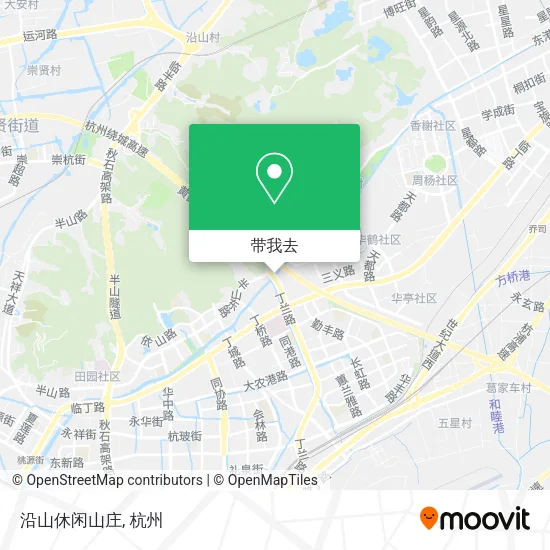 沿山休闲山庄地图