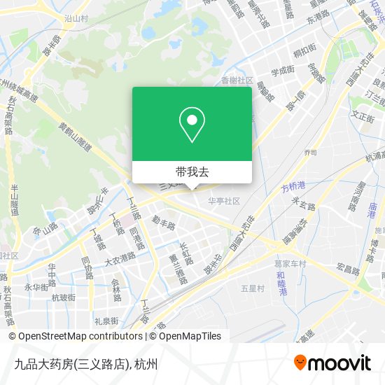 九品大药房(三义路店)地图