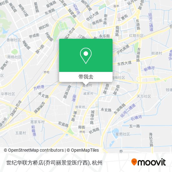 世纪华联方桥店(乔司丽景堂医疗西)地图