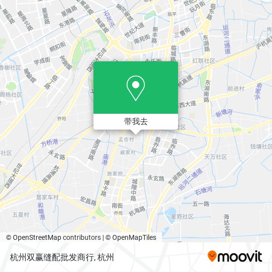 杭州双赢缝配批发商行地图