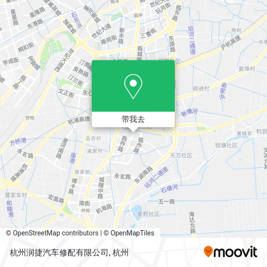 杭州润捷汽车修配有限公司地图