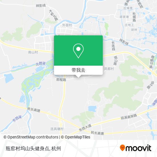 瓶窑村坞山头健身点地图