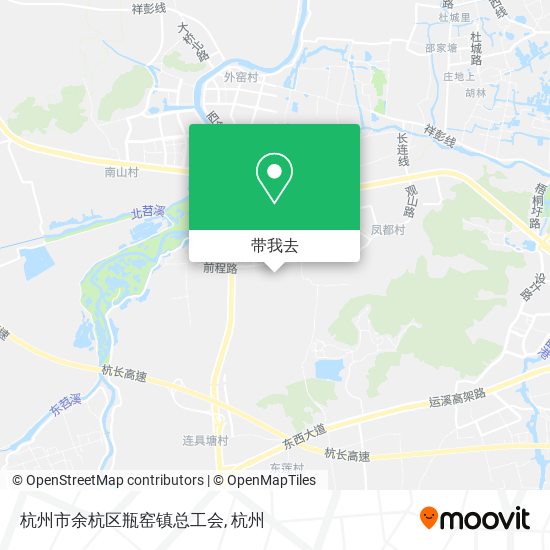 杭州市余杭区瓶窑镇总工会地图