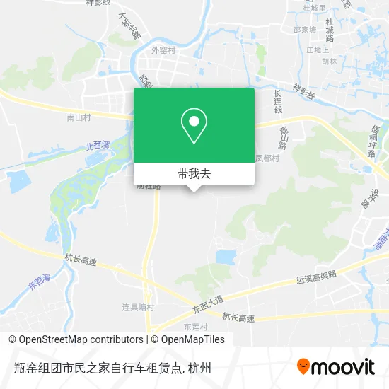 瓶窑组团市民之家自行车租赁点地图