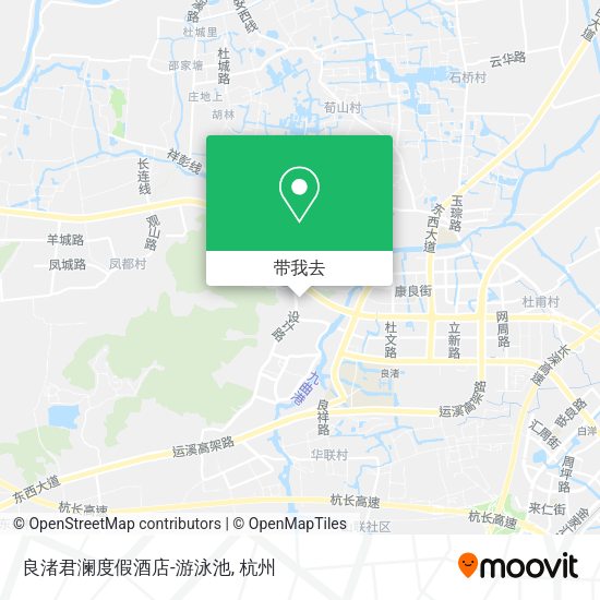 良渚君澜度假酒店-游泳池地图