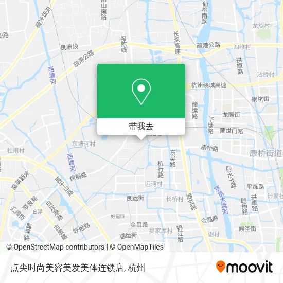 点尖时尚美容美发美体连锁店地图