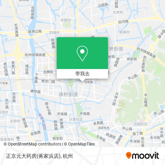正京元大药房(蒋家浜店)地图
